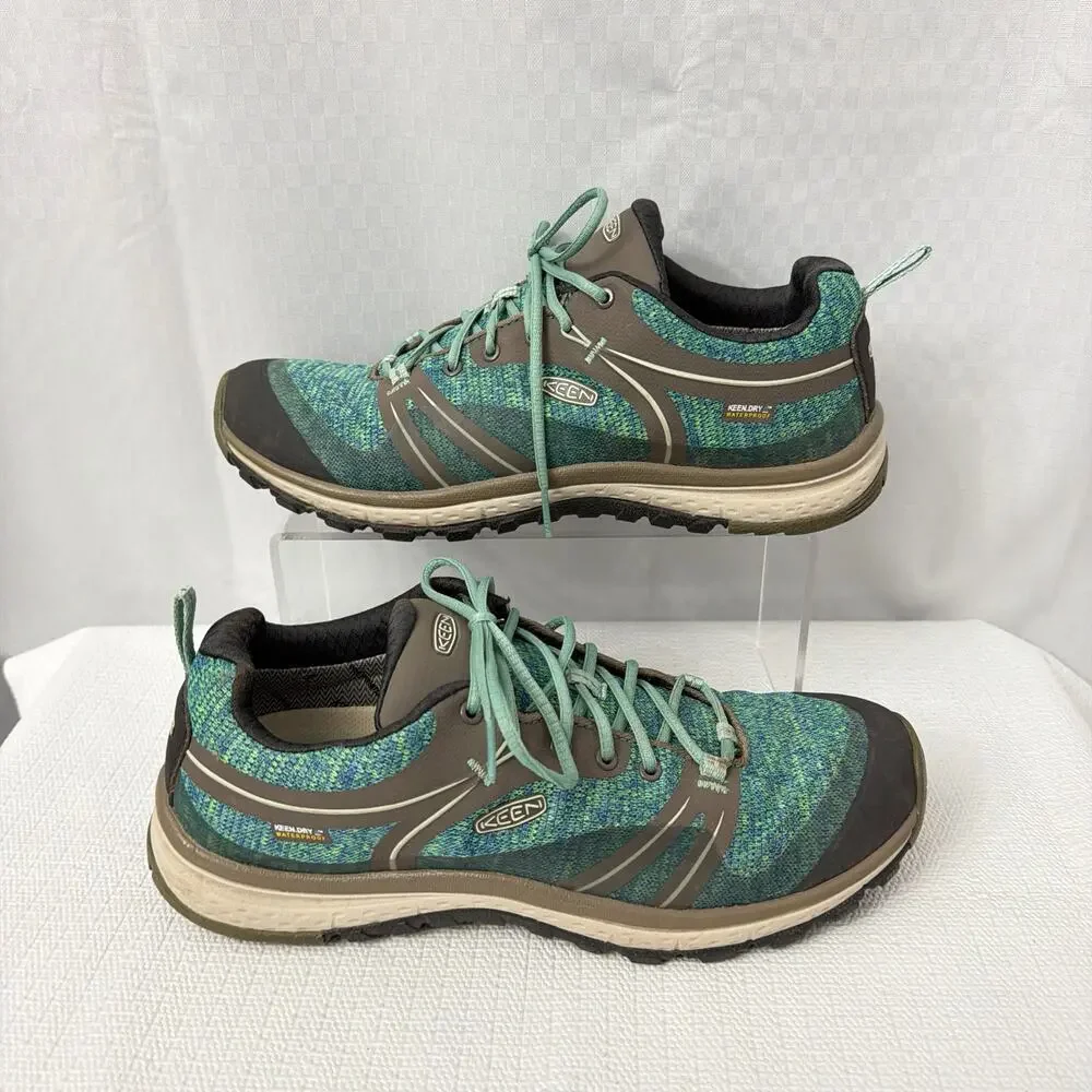 Keen Shoes Womens Size 9.5 Terradora Waterproof Hiking Green Low Lace Up